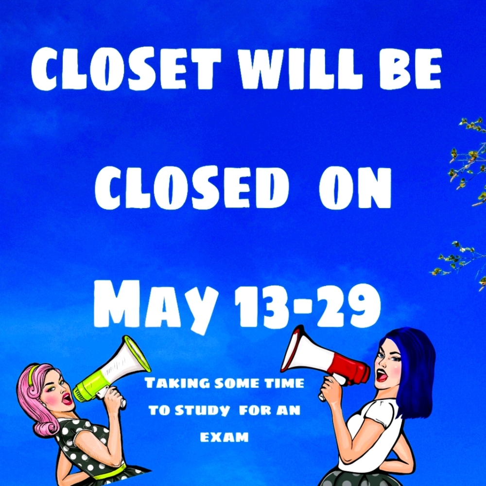 ❗❗CLOSED ON MAY 13-29